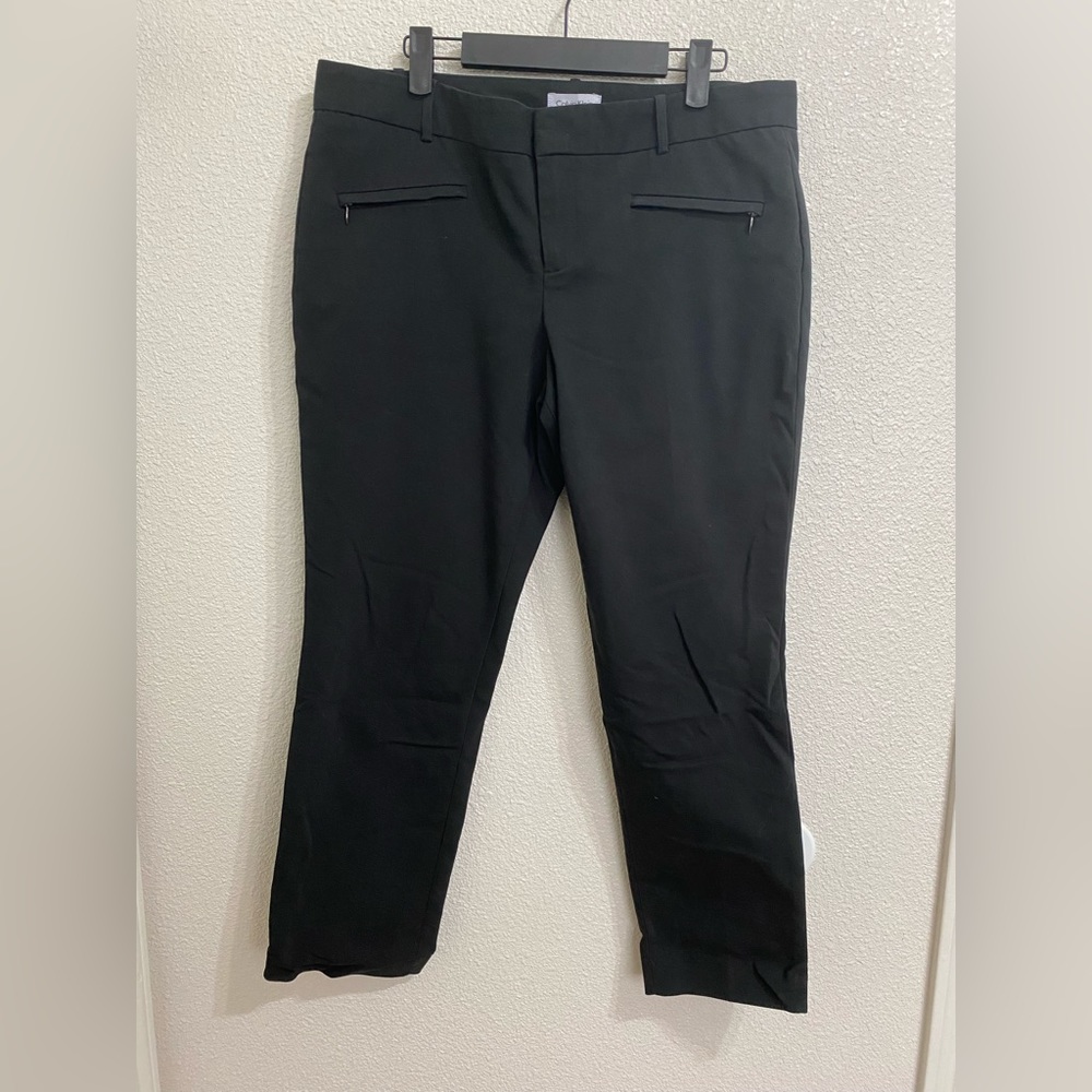 Calvin Klein Black Ankle Dress Pants, Size 12